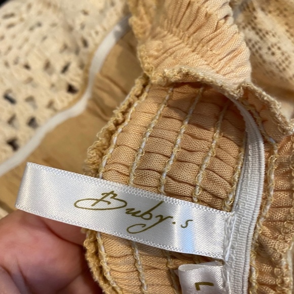 Chic Crochet Lace Maxi Dress in Tan - Picture 8 of 12